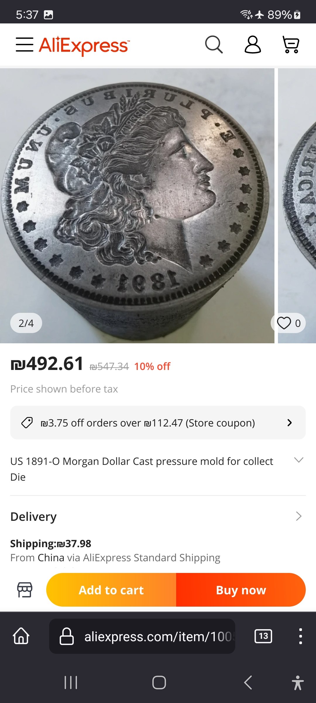 1891-O-Morgan-Dollar-Dies-For-Sale-For-At-Home-Counterfeiting---Totally-Illegal